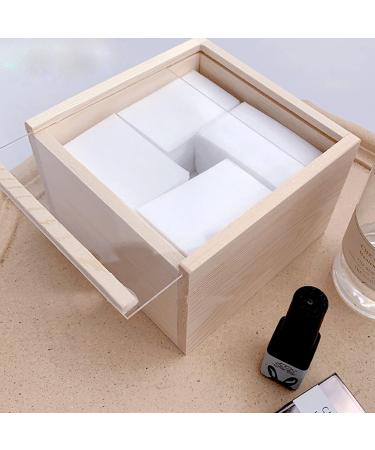 Lurrose Cotton Storage Box for Nail Wiping - Clear Container with Lid for Cotton Pads & Nail Polish Remover - Perfect Cosmetics Organizer - Buy Online on GoSupps.com