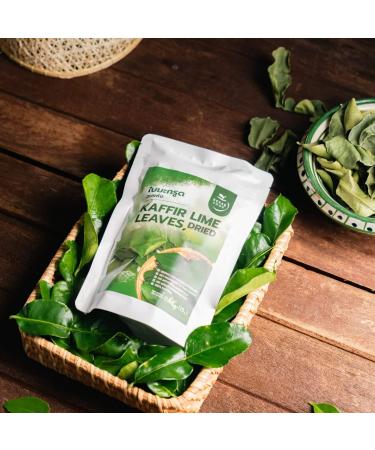Premium Dried Kaffir Lime Leaves - Natural 15g (0.53 oz) Pack of 1 | Essential Asian Cooking Ingredient by NESAR FOOD - Buy Online on GoSupps.com
