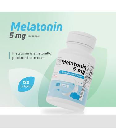 Nutra Nutrition Melatonin 5 mg 120 Small, Easy-to-Swallow Softgels Natural Sleep Supplement Non-Habit Forming Formula Promotes Nighttime Relaxation and Sleep Aid 120-Day Supply - Buy Online on GoSupps.com
