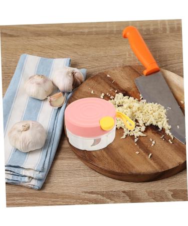 HOMSFOU Garlic Chopper Manual Food Chopper Onion Chopper Electric Vegetable Shredder Ginger Masher Mini Garlic Kitchen Food Mincer Spice Chopper Chili Joystick Meat Crusher Pink 10.5X10.5X6.5CM - Buy Online on GoSupps.com