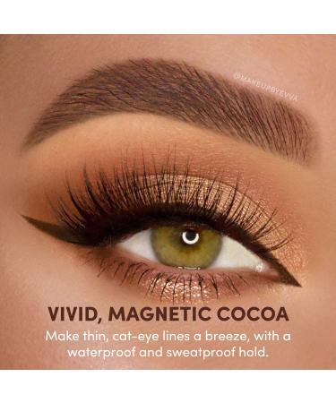 Glamnetic Magnetic Felt Tip Eyeliner - Cocoa Dreams | Brown Waterproof Liquid Liner Pen for Magnetic Eyelashes | Sweatproof & Paraben-Free - 0.08 Fl Oz - Buy Online on GoSupps.com