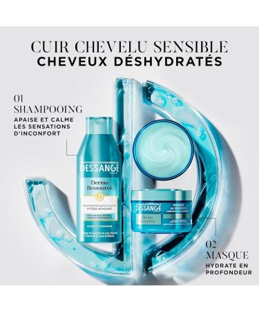  Dessange DESSANGE - Dermo Resource Gift Set - Shampoo + Hydra-Soothing Mask - Formula Enriched with Algae & Niacinamide - Soothes & Hydrates - For Sensitive Scalp & Dehydrated Hair - 2 x 250 ml - Buy Online on GoSupps.com