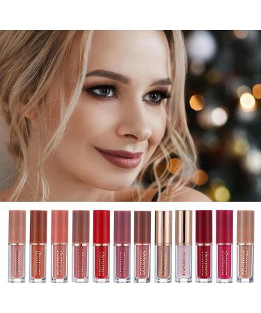  Kasmole Waterproof Lip Gloss | Pack of 12 Fast-Drying Long-Lasting Lip Tints Lip Care Beauty Products for Dates Home Work Kasmole - Buy Online on GoSupps.com
