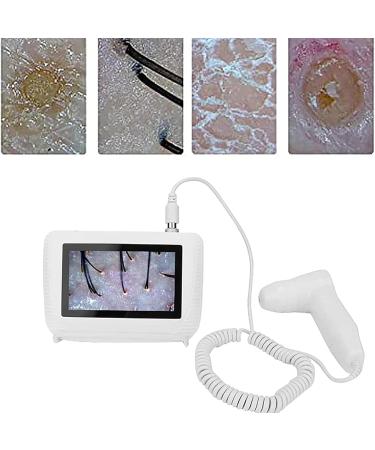Skin Scalp Detector 5 Inch LCD Screen 50X 200X Hair Skin Pigment Analyzer Dual Lens/Freeze Handle Function for Salon Home Use - Buy Online on GoSupps.com
