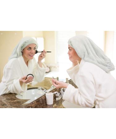 Morning Glamour LLC Microfiber Hair Towel - Silver | Quick-Dry & Lightweight Hair Care | Shop Internationally - Buy Online on GoSupps.com
