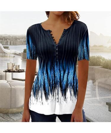 Music Note Print Red Plus Size Tunic for Women - Short Sleeve Asymmetrical Crewneck Blouse in 4X-Large - Buy Online on GoSupps.com
