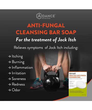 Terrasil Jock Itch Antifungal Cleansing Soap Bar for Men - Treat Ringworm & Fungal Infections - 2.64 Ounce - Buy Online on GoSupps.com