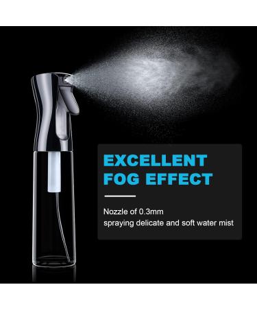 Uraqt 300ml Hair Spray Bottle - Black & Transparent | Professional Salon Water Spray for Hairdressers - Buy Online on GoSupps.com
