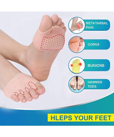 Metatarsal Pads & Toe Separator Set (3 Pairs) | Bunion Corrector & Toe Straightener | For Men & Women - Buy Online on GoSupps.com