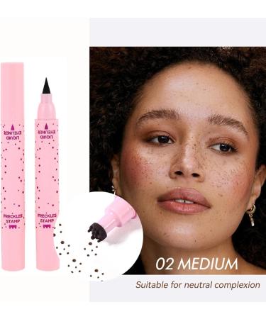 Freckles Stamp Face Dots PenWaterproof 2in1 Freckles Stamp Eyeliner Long Lasting Makeup Tool for Daily Use by Women and Girls 02 - Buy Online on GoSupps.com