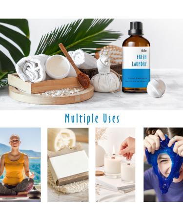 Fresh Laundry Fragrance Oil 3.38 OZ/100ML MitFlor Single Scented Oil Fragrance Oil for Soap & Candle Making Aromatherapy Diffuser Oil Fresh Laundry 3.38 Fl Oz (Pack of 1) - Buy Online on GoSupps.com