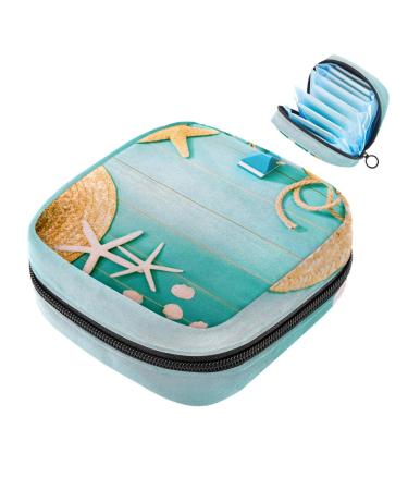 Portable women's binding-up bags menstrual cup pocket female menstrual pads bags for teenage girls tampons for the first period maritime mussel multicolored 04