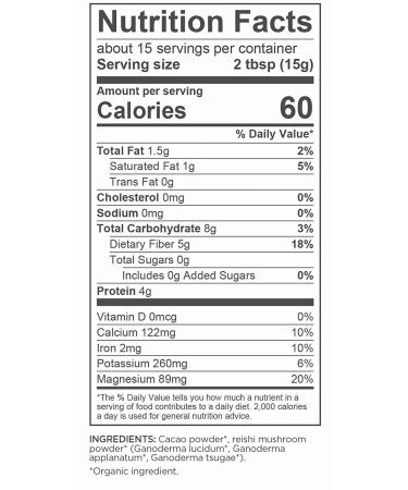 Navitas Organics Cacao+ Blend Longevity: 8oz Bag, 15 Servings, Organic, Non-GMO, Gluten-Free - Buy Online on GoSupps.com