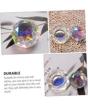 Healeved Crystal Glass Dappen Dishes for Acrylic Nail Sequin Storage Holder Glass Nails Cup Nail Crystal Bowl Plates Glass Votive Candle Holders Dappen Bowl Nail Cup Penholder Modeling Miss - Buy Online on GoSupps.com