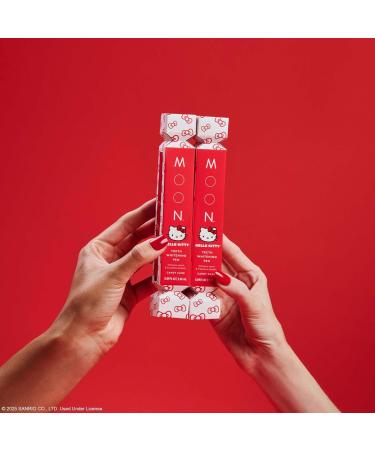 MOON x Hello Kitty Teeth Whitening Pen Duo Candy Cane Flavor 2 Pack Whitening Gel with Urea Peroxide & Soothing Botanicals Gentle on Sensitive Teeth Freshens Breath Easy No-Mess Applicator - Buy Online on GoSupps.com