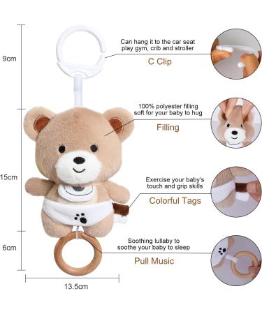 Buy Cottonbebe Habiten Baby Sleeping Aid - Soft Teddy Bear Plush Toy with Lullaby | Perfect Gift for Newborn Girls (0+ Months) - Buy Online on GoSupps.com