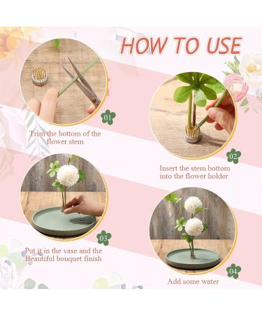 12-Piece Gold Flower Frogs for Arrangements - Floral Pin Holders for Vase Ikebana Decoration - Japanese Flower Holder Set (0.91-1.34 Inch) - Buy Online on GoSupps.com