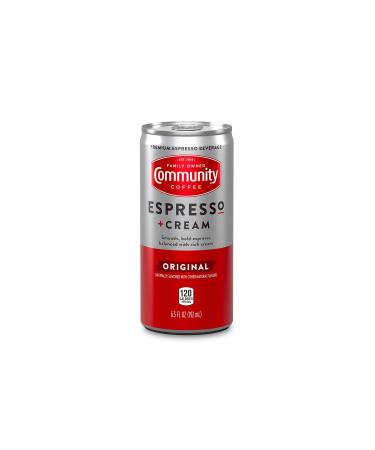Community Coffee Espresso & Cream Ready-to-Drink Can, 6.5 fl oz (Pack of 12)
