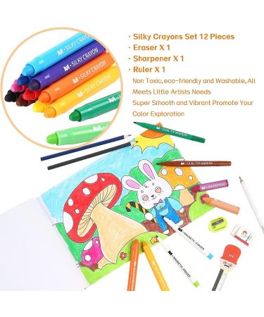 MEEDEN Kids Drawing Set - Wood Case Artist Painting Set for Boys & Girls, Includes Silky Crayons, Oil Pastels, Water-based Pencils, Dry Erase Markers, and Paint Pad White Board - Buy Online on GoSupps.com