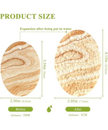 3-Pack Cleaning Kitchen Sponges Oval White Gray Marble Kitchen Cellulose Dishwashing Wood Pulp Cotton - Buy Online on GoSupps.com