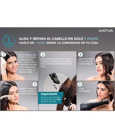KATIVA Keratin Anti-frizz Alisado Sin Plancha Repara Puntas 30 Dias 3 Unit s - Buy Online on GoSupps.com