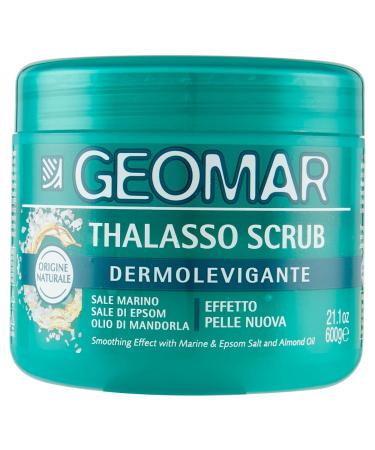 GEOMAR | Dermolevigante Thalasso Peeling new skin effect with sea salt Epsom salt and almond oil Made in Italy 600 g - Buy Online on GoSupps.com