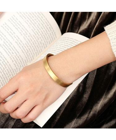 Kejing Jewelry Men's Magnetic Bracelet Open Bracelet Wrist Cuff Tape Couple Couple (Color : Damen-Gold) - Buy Online on GoSupps.com