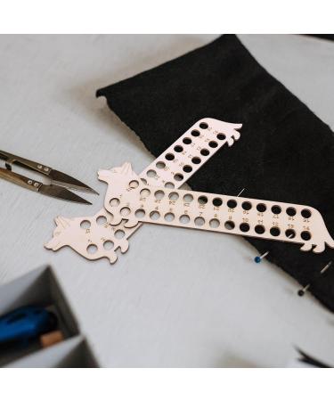 Exceart Crochet Crossstick Wire-Rap Board & Plate - Wood Coil Holder for Yarn Storage | Perfect for Crochet Animals - Buy Online on GoSupps.com