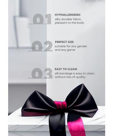 Satin Sleep Eye Mask - Adjustable Silk Blindfold for Comfortable Rest | 59 Inch - Buy Online on GoSupps.com