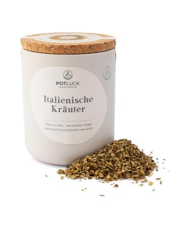 POTLUCK | Italian herbs | Spice mix in a ceramic pot | 25g | Vegan gluten-free and with natural ingredients - Buy Online on GoSupps.com