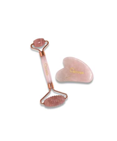 Osmosis Rose Quartz Roller + Gua Sha