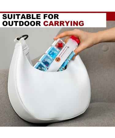 Travel Sharps Container with Locking Mechanism - 24 Pack | Small Sharps Disposal for Needles | Single-Use Transportable Container - 6.5 x 1.38 Inches - Buy Online on GoSupps.com