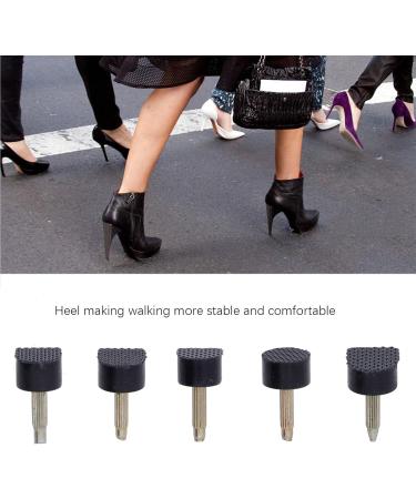 60 Pairs High Heel Replacement Tips Repair Kit - Durable Polyurethane Iron Heel Accessories for Shoe Repair - Buy Online on GoSupps.com