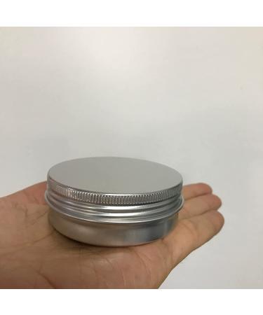 24 Pack 2 Oz Screw Top Aluminum Tin Cans for Lip Balm, Cosmetics & Candles - Metal Storage Jars with Screw Cap for Makeup, Salve & Tea - Buy Online on GoSupps.com