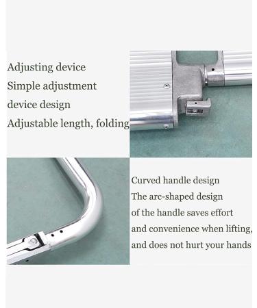 Portable Foldable Rescue Stretcher Aluminum Alloy Scoop Stretcher with Breakaway Hinge Mechanism Telescopic Emergency Stretcher for Mobile Injured - Buy Online on GoSupps.com