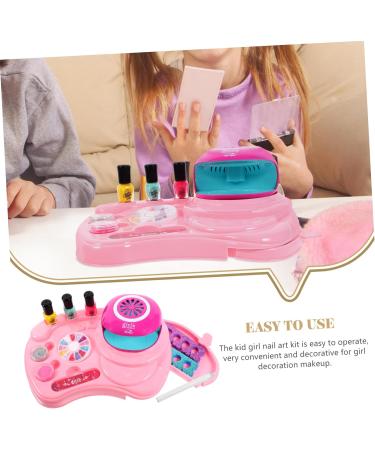 FRCOLOR 1 Set Nail Art Set Toy Kids Nail Polish Kids Playsets Nail Art Decoration Toys for Little Girls Nail Dryer Nail Decorations for Nail Art Child Pink Plastic Decorate Manicure - Buy Online on GoSupps.com