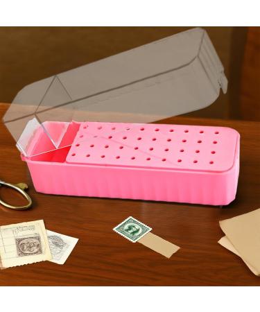 Nail drill case - 40-hole drill bit box with transparent dustproof lid - Presentation box for manicure gel removal and cuticle care - Buy Online on GoSupps.com