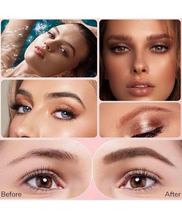 Eyebrow Pencil with 4 Fork Tip Long-Lasting Eyebrow Smudge-Resistant Pencil Waterproof Brow Pen 3D Microblading Brow Tint Pens for Makeup Beginners Stays (Black) - Buy Online on GoSupps.com