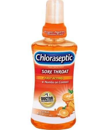 Chloraseptic Sore Throat Spray | Sugar Free Citrus | 6 Ounce