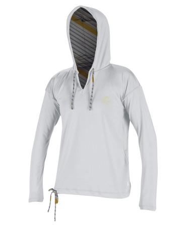 O'Neill Wetsuits Women's Print L/S Hoodie Wht/Mika Medium