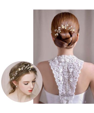 Flower Bride Wedding Headdress | Elegant Hair Jewelry for Women & Girls - Gold Floral Headband - Buy Online on GoSupps.com