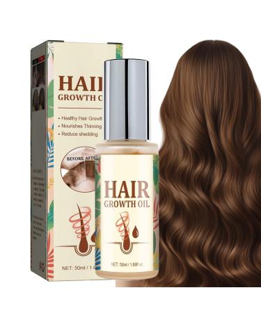 Besreey Natural Hair Growth Oil50ml Strengthening Natural Hair Thickener Beauty Products for Scalp Texture Improvement Daily Style and Special Occasions