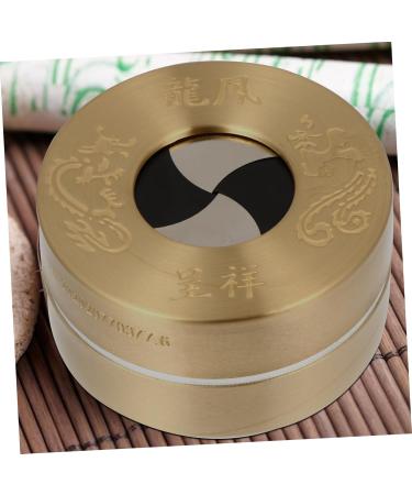 Healvian 3pcs Moxibustion Box Tool | Pure Copper Ai Box Massage Instrument - 8x8cm - Golden - Buy Online on GoSupps.com