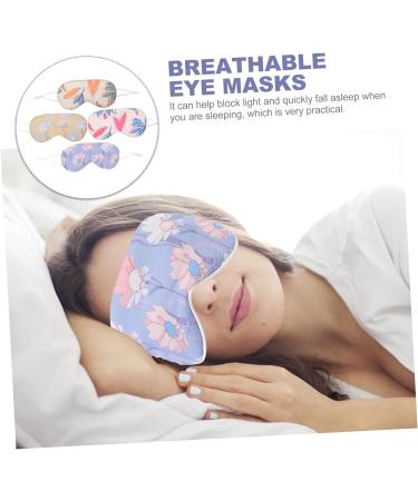 Healvian 4 Pieces Eye Mask Imitation Silk Silk Sleep Blindfold Eye Masks Sleep Eye Mask Eye Sleeping Eyeshadow Eyeshadow Eye Protection Mask Eye Blindfolds Printed Eye Masks - Buy Online on GoSupps.com