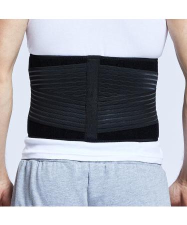 Udoarts Adjustable Lumbar Brace Back Support Belt with 10 Removable Steel Splints and Dual Straps Black Energy - Buy Online on GoSupps.com