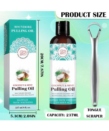 Let's Joy Brightening Oil Mouthwash 8 fl oz - Coconut & Peppermint Oil for Fresh Breath Gum Health & Whiter Teeth - Buy Online on GoSupps.com