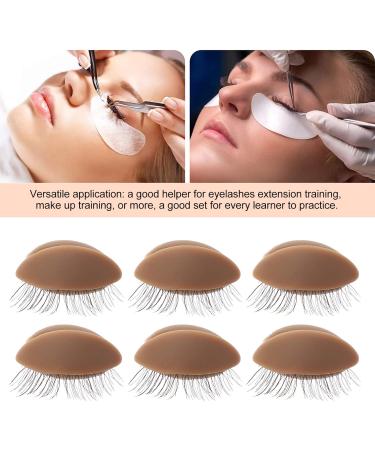 DOITOOL 3 Pairs Removable Eyelids Lash Kit Silicone Molds Makeup Kits Replacement Eyelids Makeup Practice Device Eyelids Practice Tool Eyelids Replacement Makeup Practice Tool 3X1.5CM Coffee - Buy Online on GoSupps.com