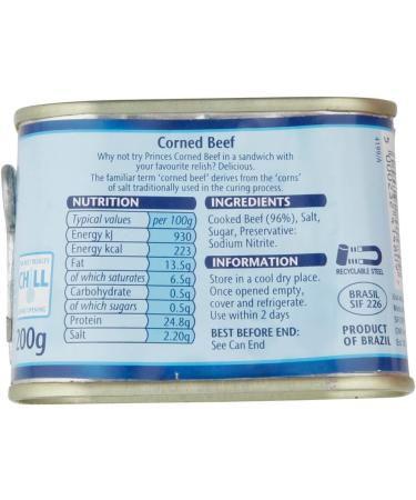 Princes Corned Beef 200g - Premium Quality Beef, Pack of 1 | Shop Now - Buy Online on GoSupps.com