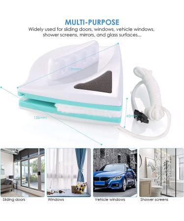 Yuehuam Magnetic Window Cleaner Double- Sided Glass Wiper Cleaner Window Cleaning Tool Magnetic Glider Washing Brush Tools - Buy Online on GoSupps.com