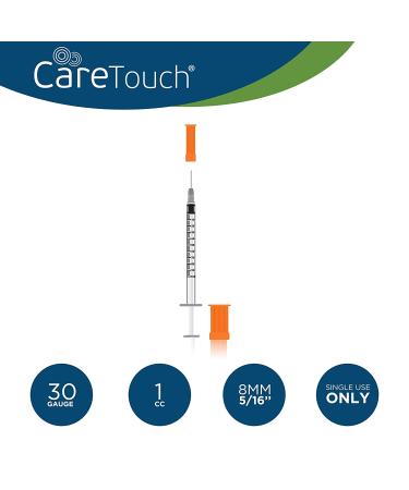 Care Touch Insulin Syringes 30g 5/16 - 8mm 1cc (Pack of 100) | Buy Online Today - Buy Online on GoSupps.com